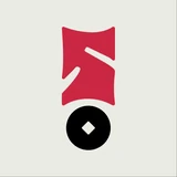 The S above a coin with a diamond hole.